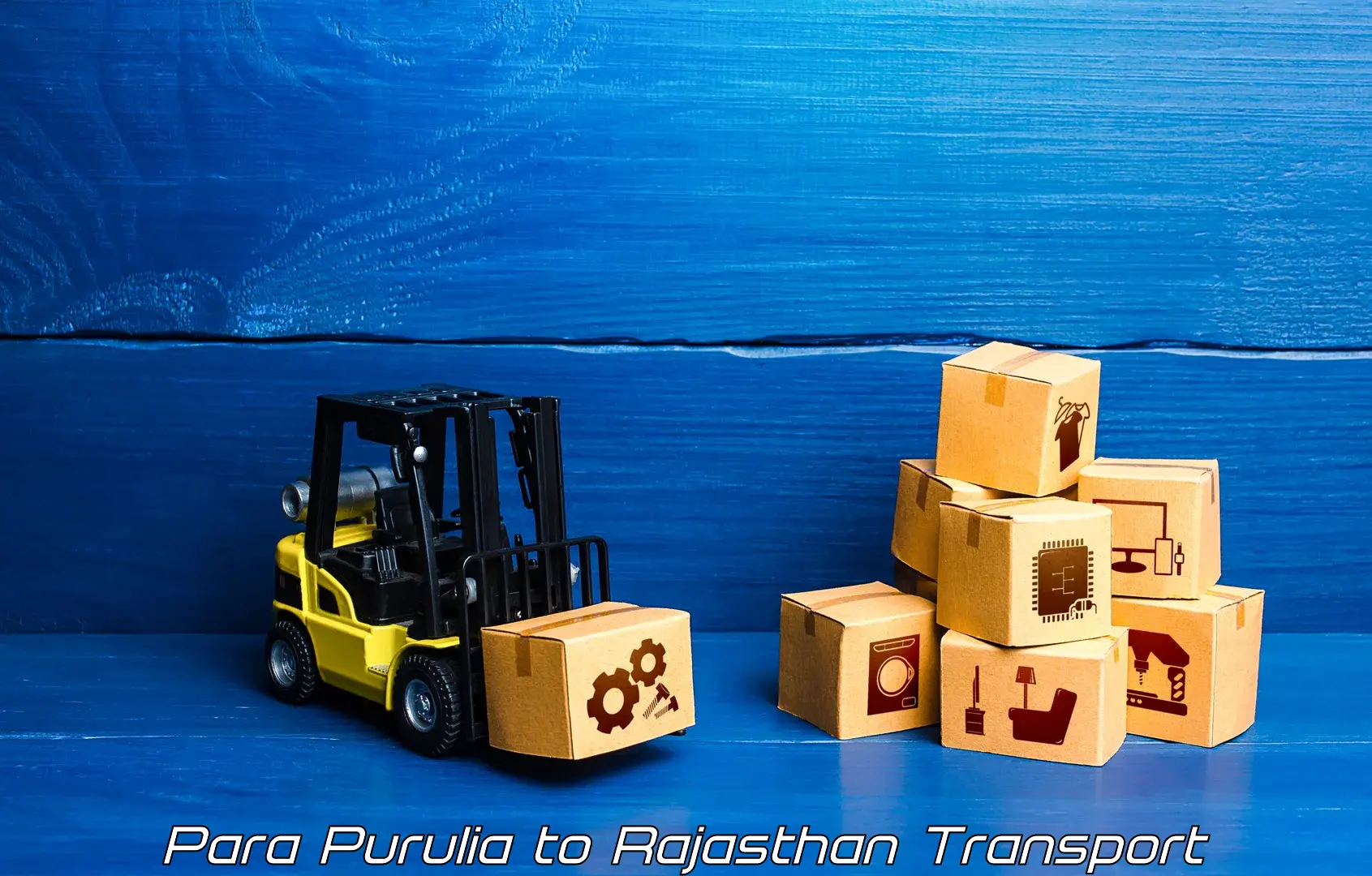 Vehicle transport services Para Purulia to Sumerpur