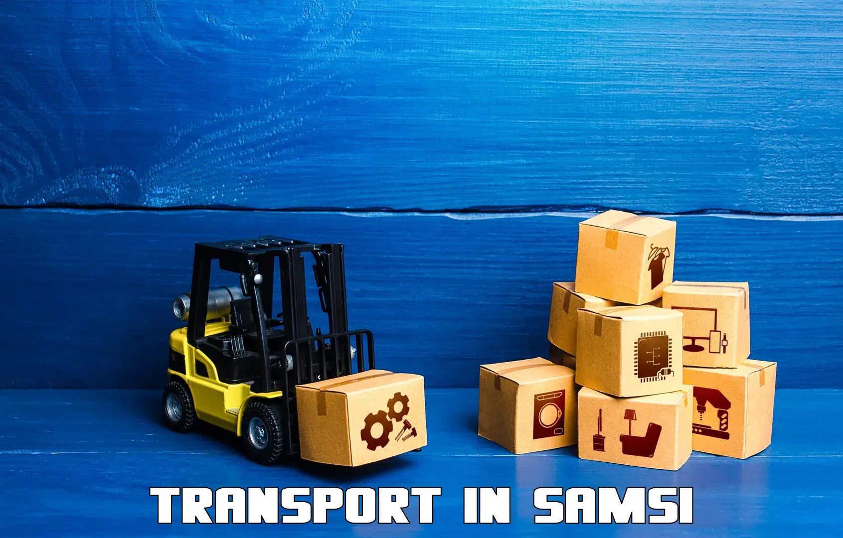 Daily parcel service transport in Samsi