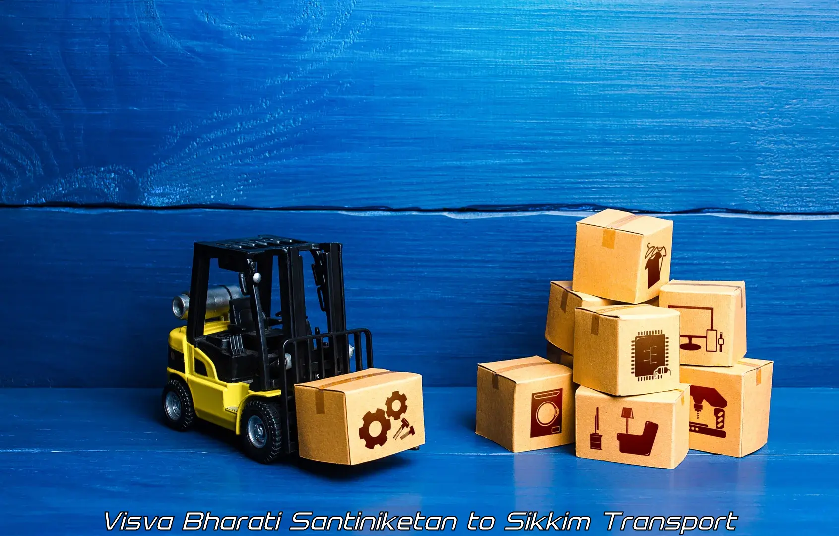 Two wheeler parcel service in Visva Bharati Santiniketan to Pelling