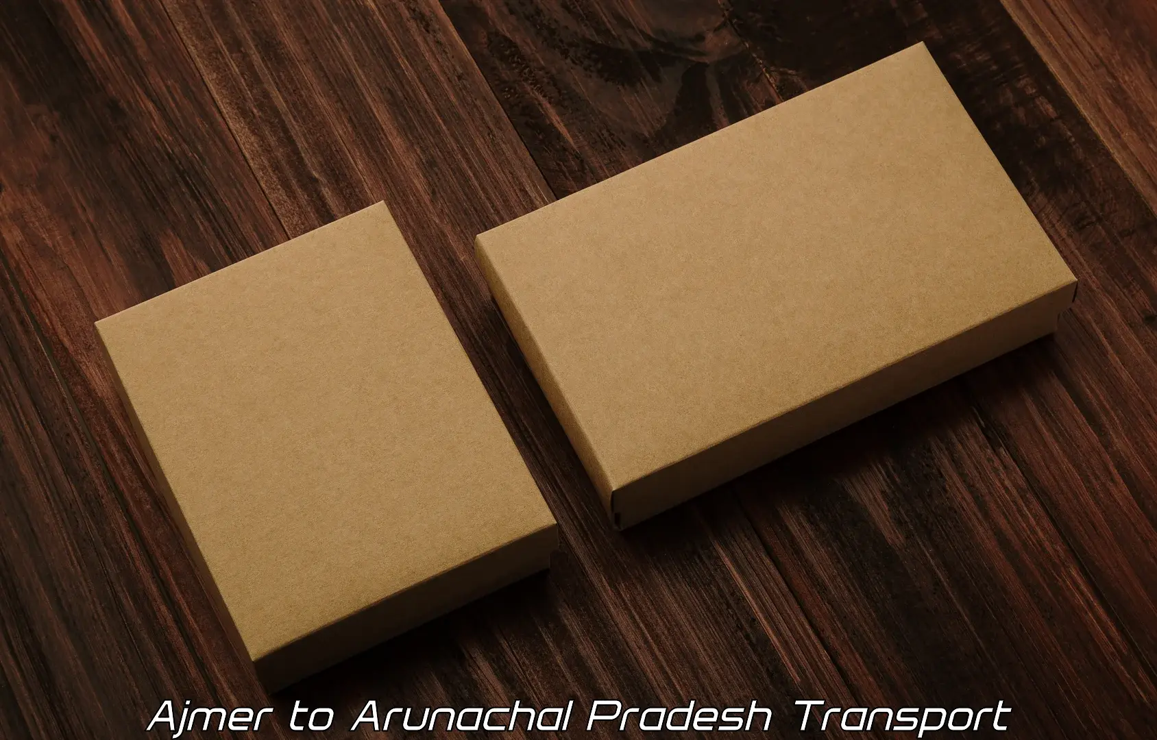 Two wheeler parcel service Ajmer to Arunachal Pradesh