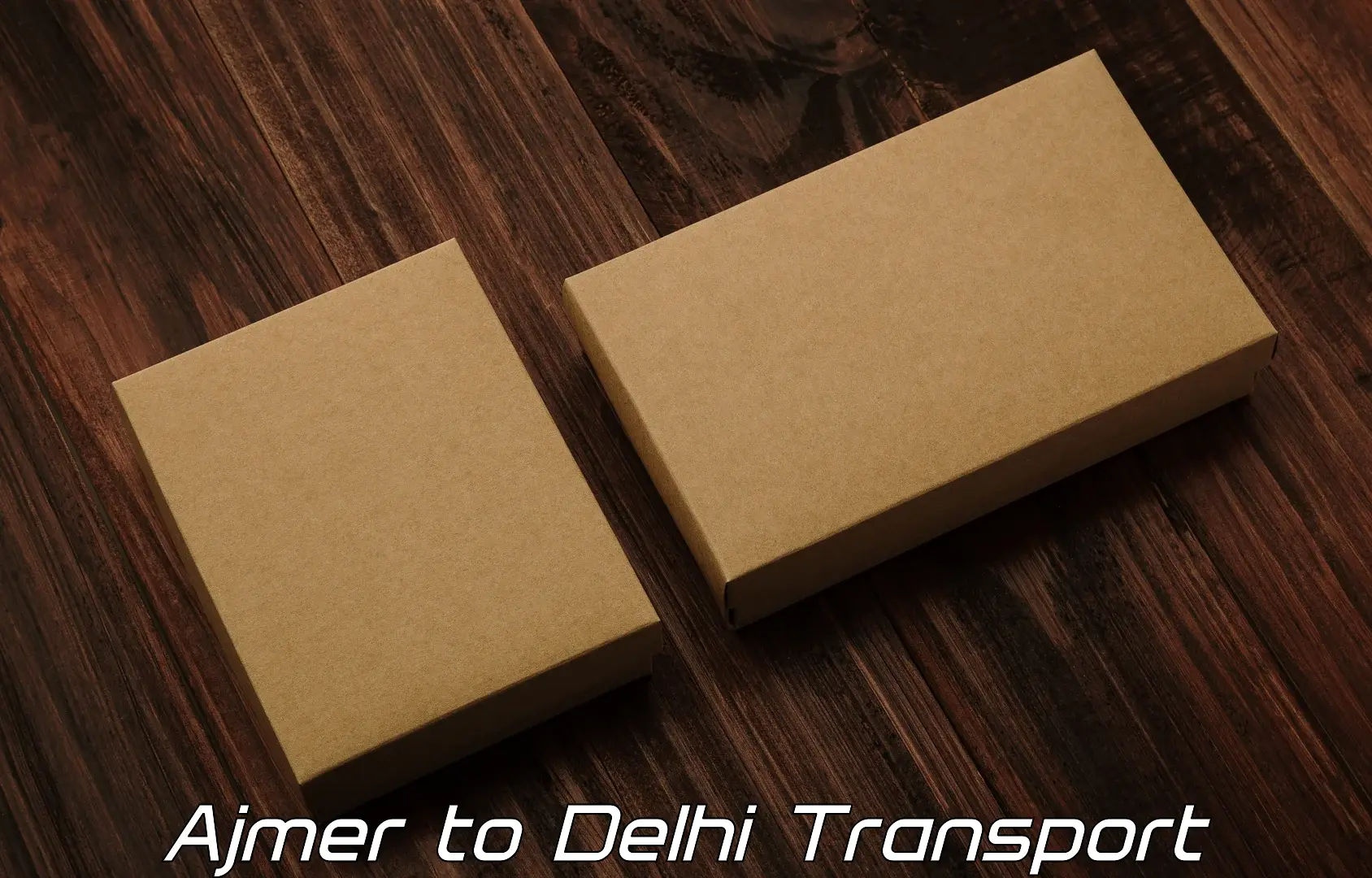 Two wheeler parcel service Ajmer to Delhi Technological University DTU