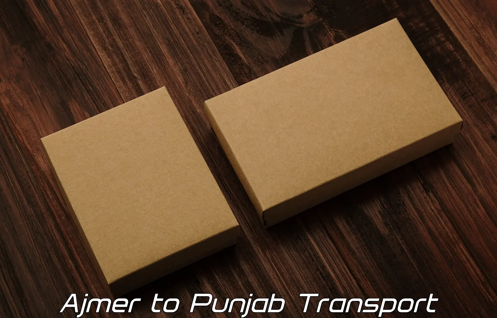 Vehicle courier services Ajmer to Rampura Phul