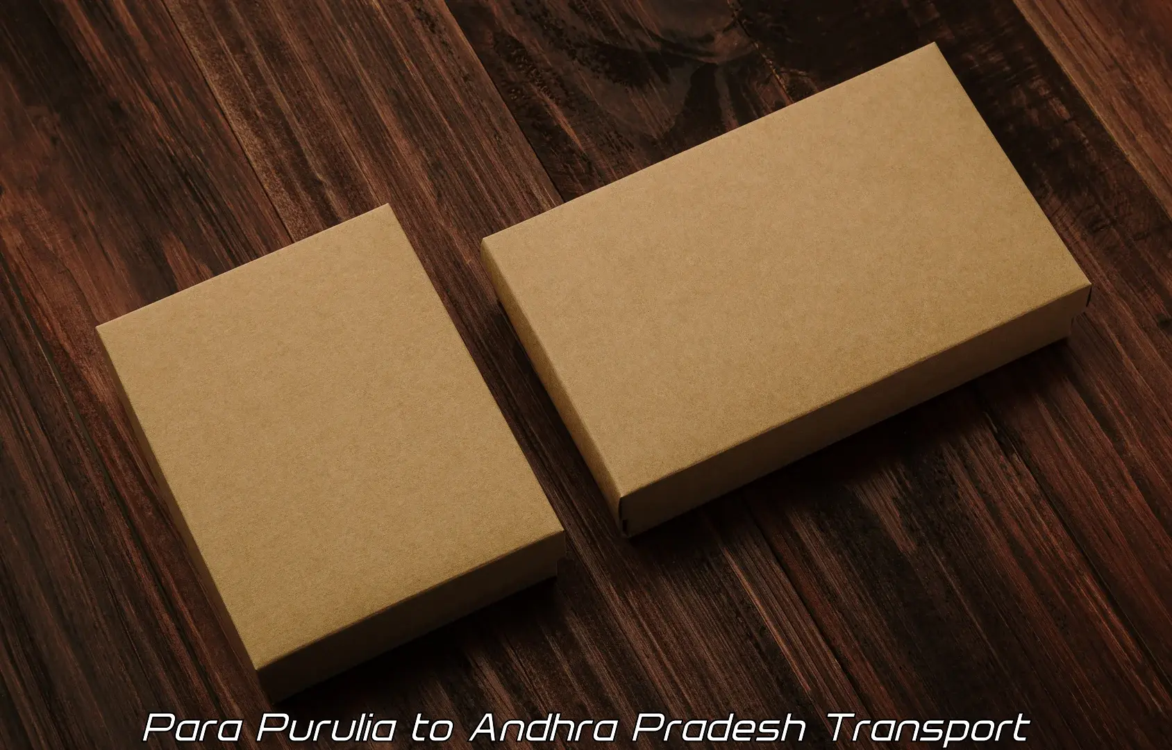 Package delivery services Para Purulia to Podalakur