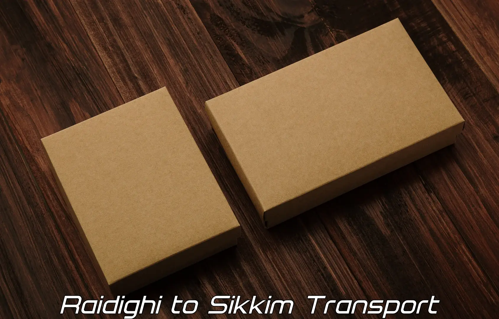 Cargo train transport services Raidighi to East Sikkim
