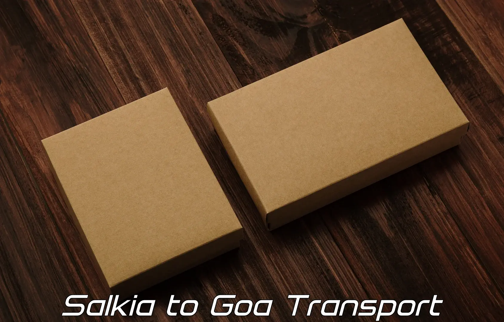 Vehicle courier services Salkia to Goa