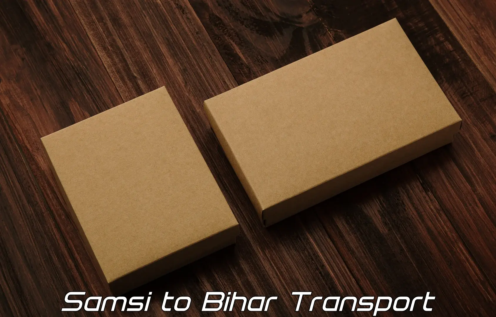 Vehicle parcel service in Samsi to Thakurganj