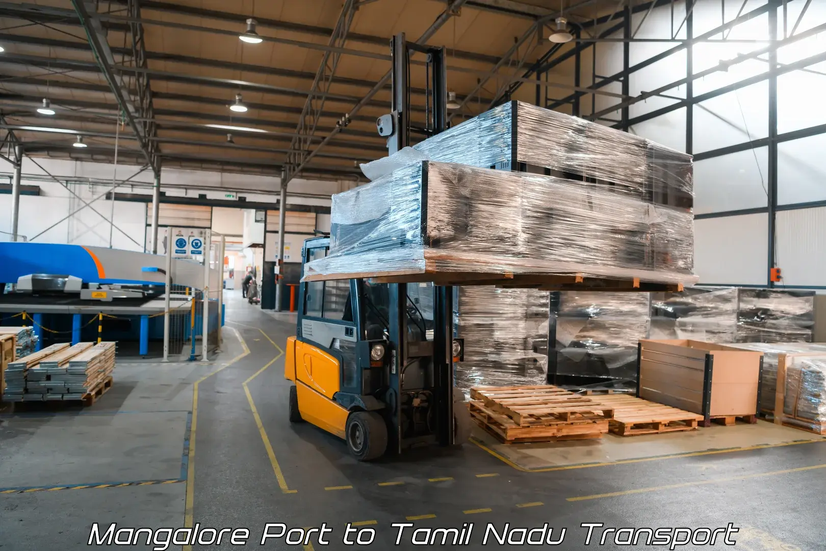 Material transport services Mangalore Port to University of Madras Chennai